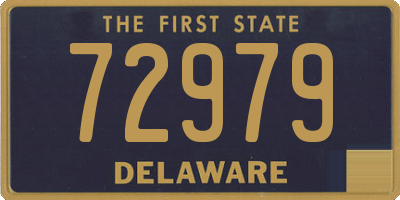 DE license plate 72979