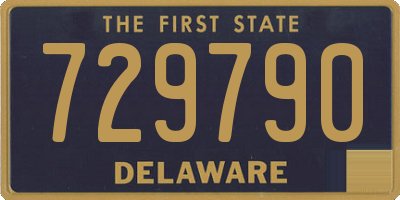 DE license plate 729790