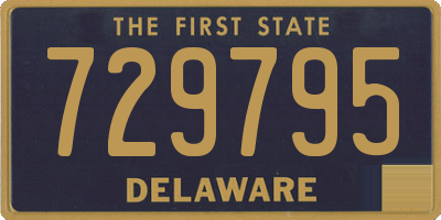 DE license plate 729795