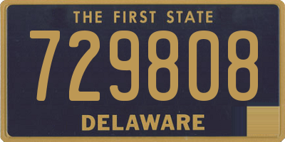 DE license plate 729808