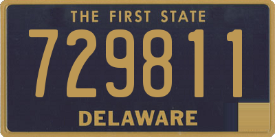 DE license plate 729811