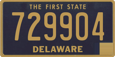 DE license plate 729904