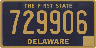 DE license plate 729906