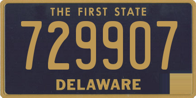 DE license plate 729907