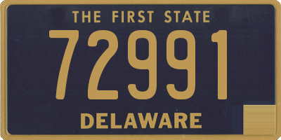 DE license plate 72991