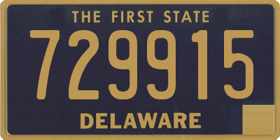 DE license plate 729915