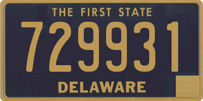 DE license plate 729931
