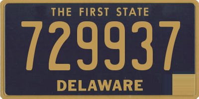 DE license plate 729937