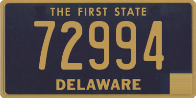 DE license plate 72994