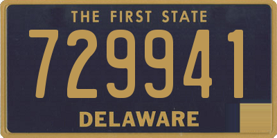 DE license plate 729941