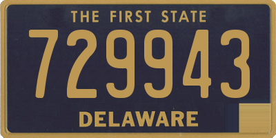 DE license plate 729943