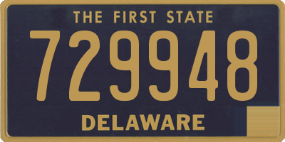 DE license plate 729948