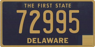 DE license plate 72995