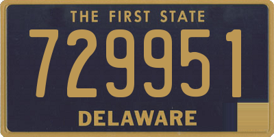DE license plate 729951