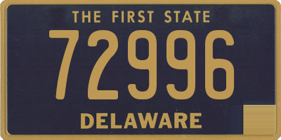 DE license plate 72996