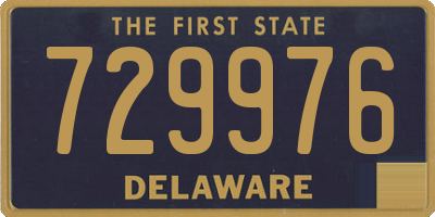 DE license plate 729976