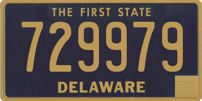 DE license plate 729979