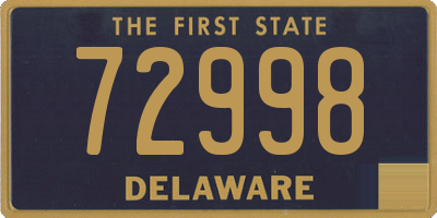 DE license plate 72998