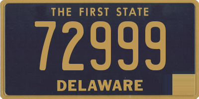 DE license plate 72999
