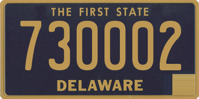 DE license plate 730002