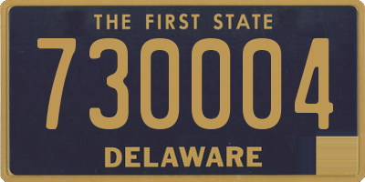 DE license plate 730004