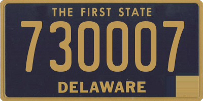DE license plate 730007