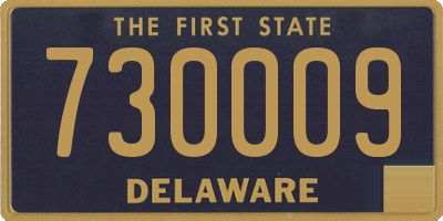 DE license plate 730009