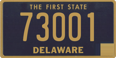 DE license plate 73001