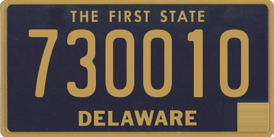DE license plate 730010