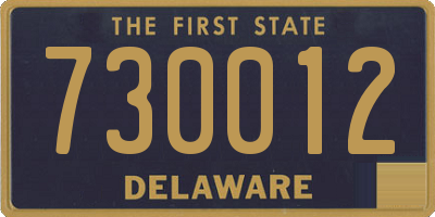 DE license plate 730012