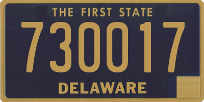 DE license plate 730017