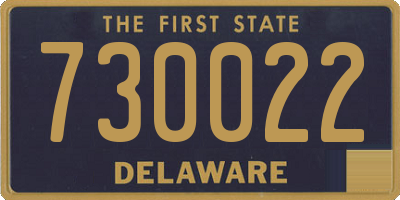 DE license plate 730022