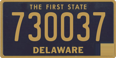DE license plate 730037