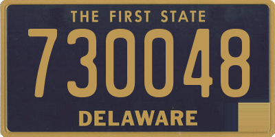DE license plate 730048