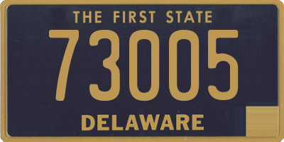 DE license plate 73005