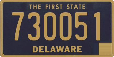 DE license plate 730051