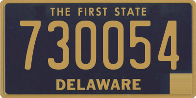 DE license plate 730054