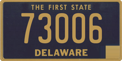 DE license plate 73006