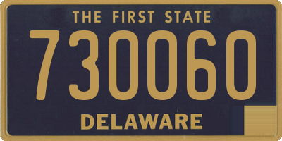 DE license plate 730060