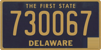 DE license plate 730067