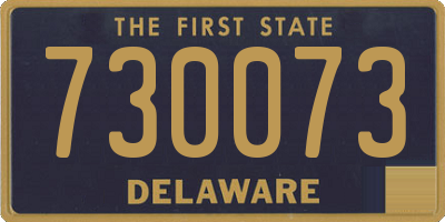 DE license plate 730073
