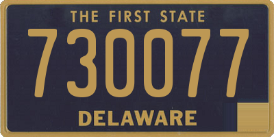 DE license plate 730077