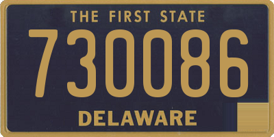 DE license plate 730086