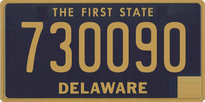 DE license plate 730090