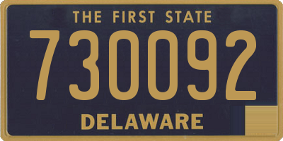 DE license plate 730092