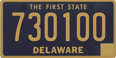 DE license plate 730100