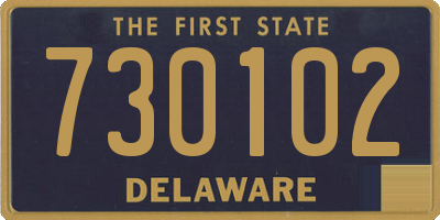 DE license plate 730102