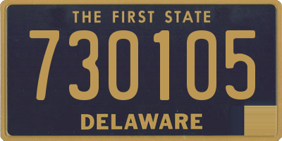 DE license plate 730105