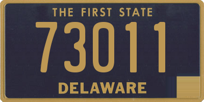 DE license plate 73011