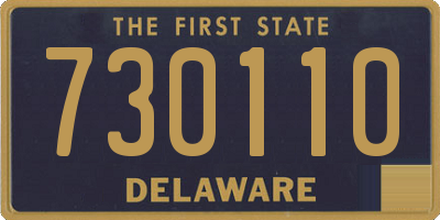 DE license plate 730110